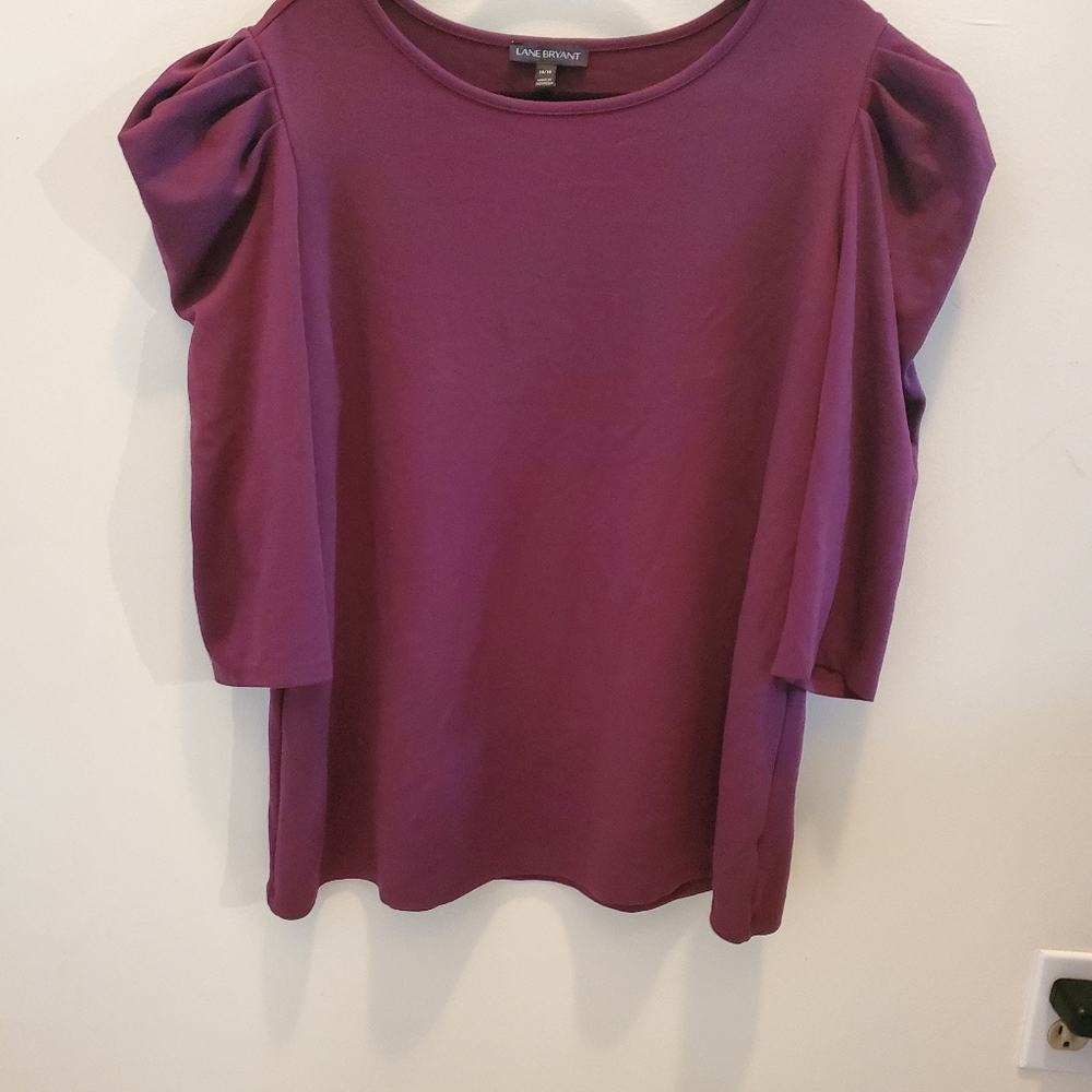Stylish Puff 3/4 Sleeve Cranberry Top